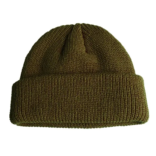 13 цветов, однотонная шапка унисекс, осенне-зимняя шерстяная шапка, мягкая теплая вязаная черная шапка для мужчин и женщин, Красная шапка с черепом, лыжная шапка s Beanies - Цвет: Армейский зеленый