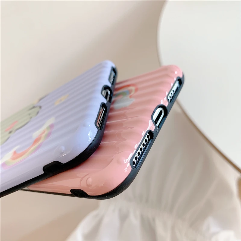 Мультяшный динозавр Единорог чехол для iphone 11 pro XS max Xr X 6 6s 7 8 plus силиконовый креативный универсальный протектор