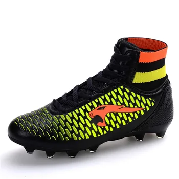 

Men's Outdoor Comfortable Football Sneakers Boot Adults Lawn Training Sports Soccer Shoes High Quality Long Spike Soccer Shoes