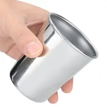 Кофейная чайная чашка Бытовая утолщенная пищевая 304 нержавеющая сталь Питьевая чашка кружка 280 мл многоразовая