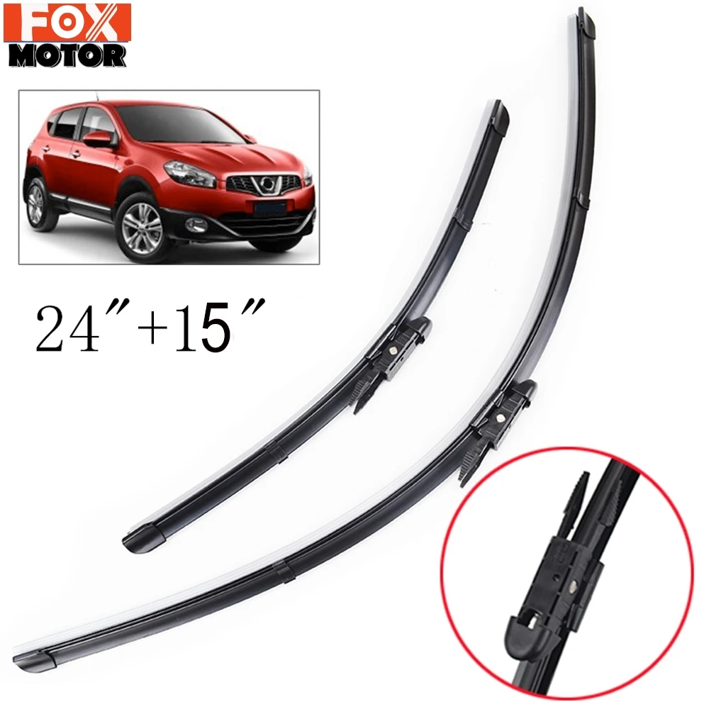 Misima стеклоочистителей для Nissan Qashqai J10 точное прилегание 2006 2007 2008 2009 2010 2011 2012 2013 резиновые автомобильные аксессуары 2" 15"