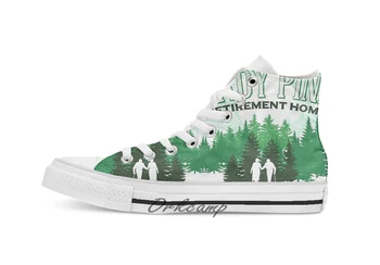 

Shady Pines Retirement Home Custom Casual High Top lace-up Canvas shoes sneakers Drop shipping