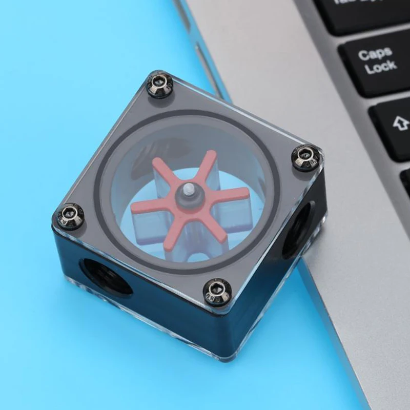 G1/4 Port 3 Impeller Pom Acrylic Water Flow Meter Current Meter Indicator Water Cooler for Computer Pc Water Cooling System