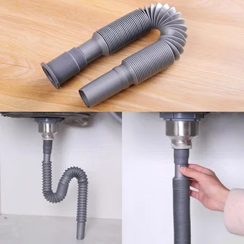 

Retractable Basin Drain Pipe Washbasin Wash Basin Drain Pipe Lengthened Deodorant Inter-platform Basin Extended Hose Cn(origin)