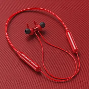 

Bluetooth 5.0 Wireless Sports earphone Stereo Subwoofer Bluetooth Metal Magnetic Hanging Hanging Headphone Neck A0E5