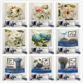 

New Decorative Flower Pattern Tapestry Wall Hanging Astrology Divination Bedspread Beach Mat