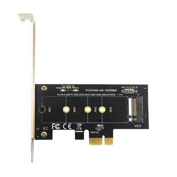 

Add on Cards PCIE to M2 Adapter PCI Express 3.0 X1 to NVME SSD M2 PCIE Raiser Adapter Support 2230 2242 2260 2280 M.2 SSD