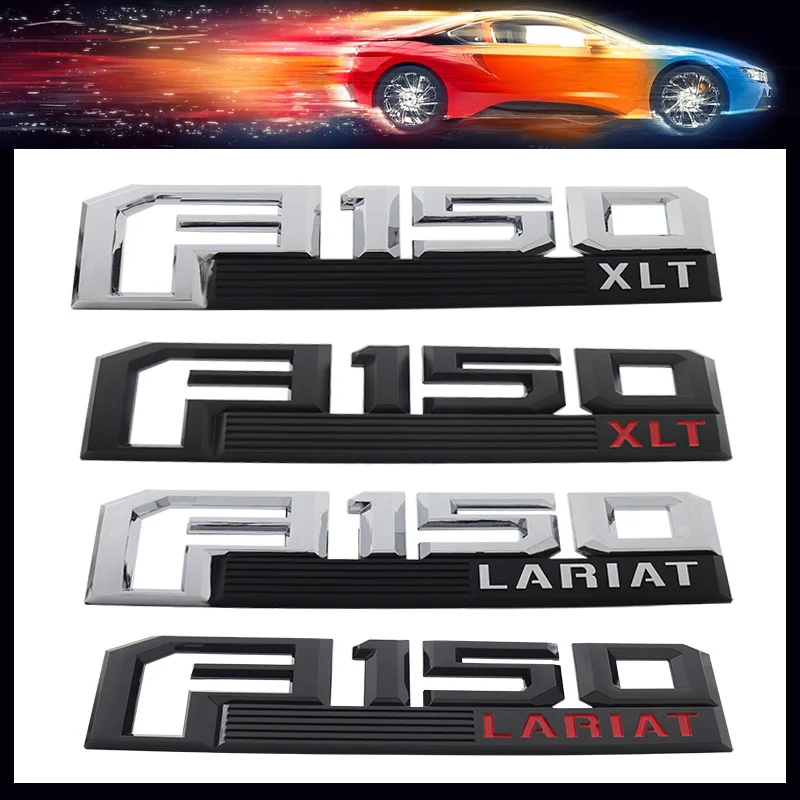 3D Premium for F-150 F150 XLT LARIAT King Ranch car Fender trunk Rear Bonnet Nameplate Decal Emblem Badge Sticker |