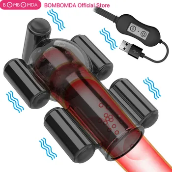 Glans Vibrators Masturbator for Men 20 Speeds Penis Vibrator for Men Delay Lasting Trainer Dildo Vibrators Sex Toys for Adults 2