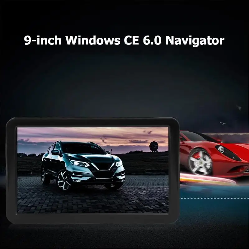 Тренер gps навигатор модная атмосфера 9 дюймов 256 Мб 8G SAT NAV HD сенсорный экран портативный gps навигатор FM трансмиссия