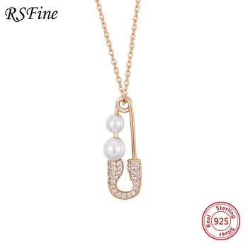 

925 sterling silver Pearl necklace female needle thread buckle choker simple temperament hipster minority Singapore chomel