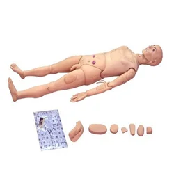 Suministro de modelo de entrenamiento de enfermería básico combinado avanzado (masculino), modelo de entrenamiento de enfermería, cuerpo de maniquí quirúrgico de Torso Masculino
