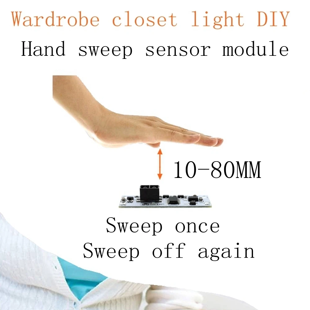 

Short Distance Scan Sensor Sweep Hand Sensor Switch Module 36W 3A Constant Voltage for Auto Smart Home Compatible XK-GK-4010A