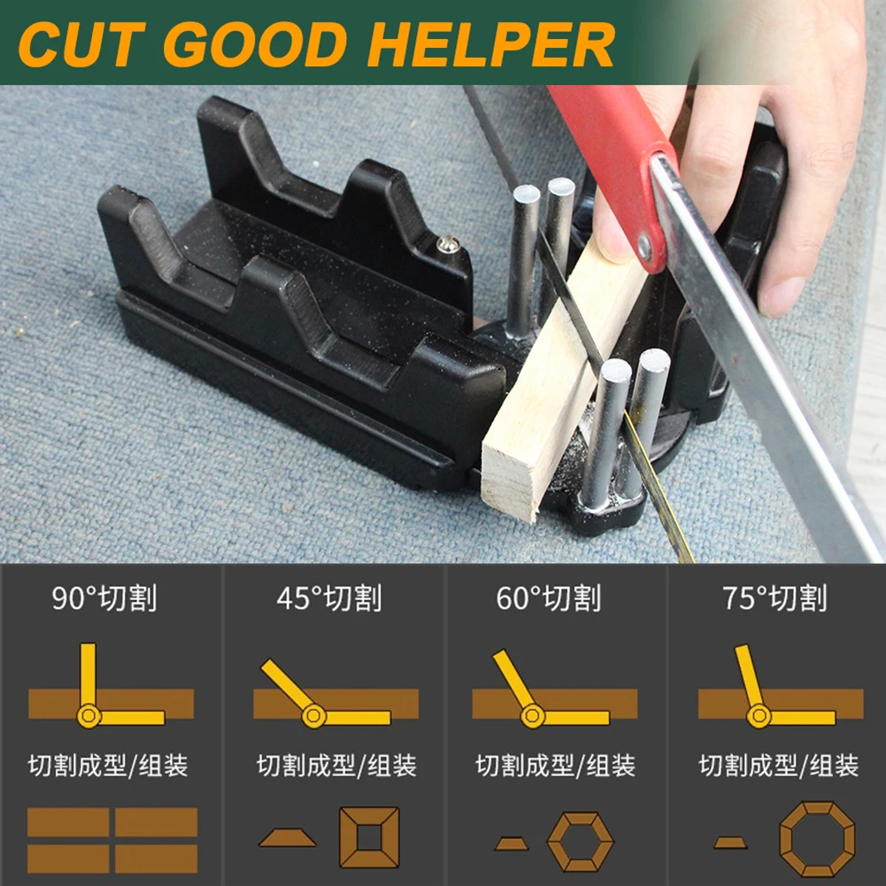 2-in-1 Mitre Measuring Cutting Tool 85 To 180 Degree Angle Clamp Measuring/Sawing Precise Bevels Cutting Tool For Carpenter Aids