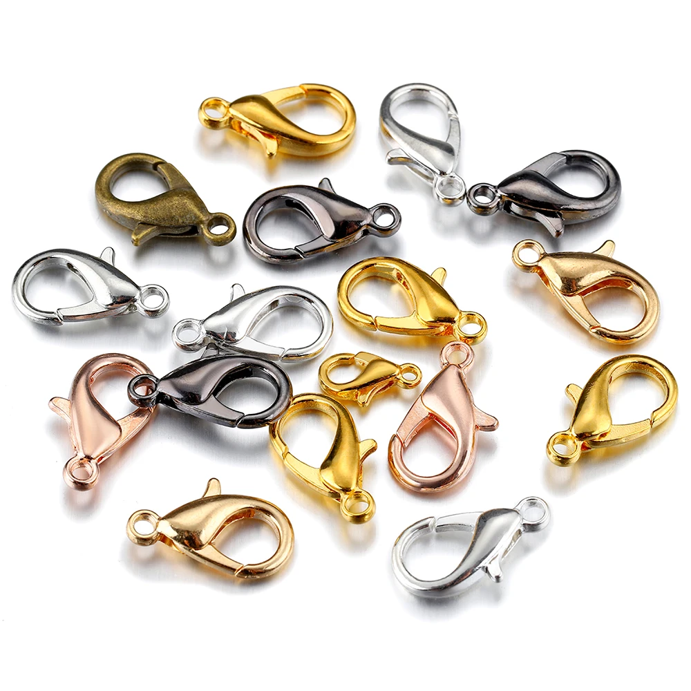 280 Piezas De Cierres De Langosta Y Anillos Abiertos – Chapados En Oro, Acero Inoxidable, Para Hacer Joyería DIY