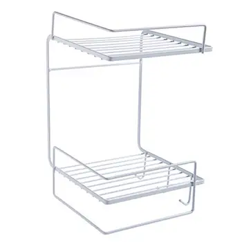

Suction Wall Kitchen Shelf Bathroom Iron Art shelf Non-punching Viscose Shelf Basket And Kitchen Bath Shelf