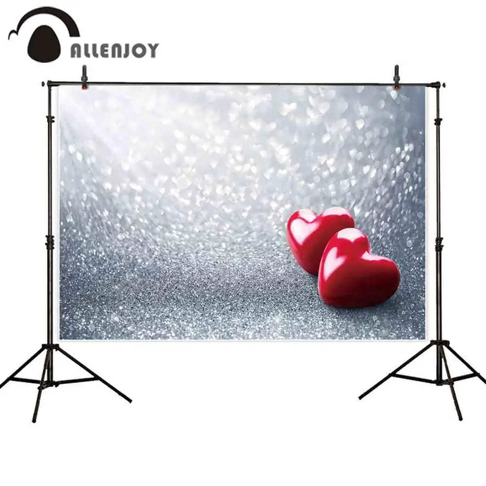 Allenjoy День Святого Валентина фон для фотосъемки 14 февраля красное сердце