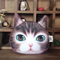 E Полезный милый 3D кошачий рисунок, держатель для карт, мини кошелек для монет, Женский кошелек на молнии, сумка на молнии, кошелек для мелочи, мини-сумка для ключей - Цвет: E