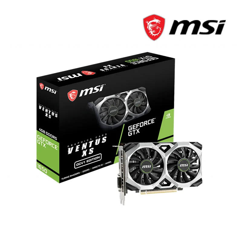 NEW MSI GEFORCE GTX 1650 VENTUS XS OC GeForce GTX 1650 12nm 4G GDDR5 GDDR6 128bit Video Cards GPU Graphic Card DeskTop CPU best graphics card for gaming pc Graphics Cards