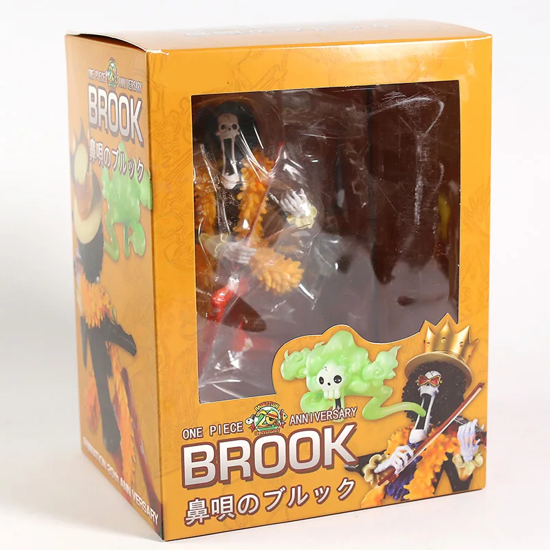 Аниме one piece Brook 20th anniversary ПВХ фигурка Коллекционная Фигурка модель игрушки