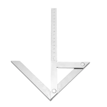 

1Piece Multifunction Centering Angle Protractor Centering Device Marking Ruler Center Gauge With Holster 150mm*130mm