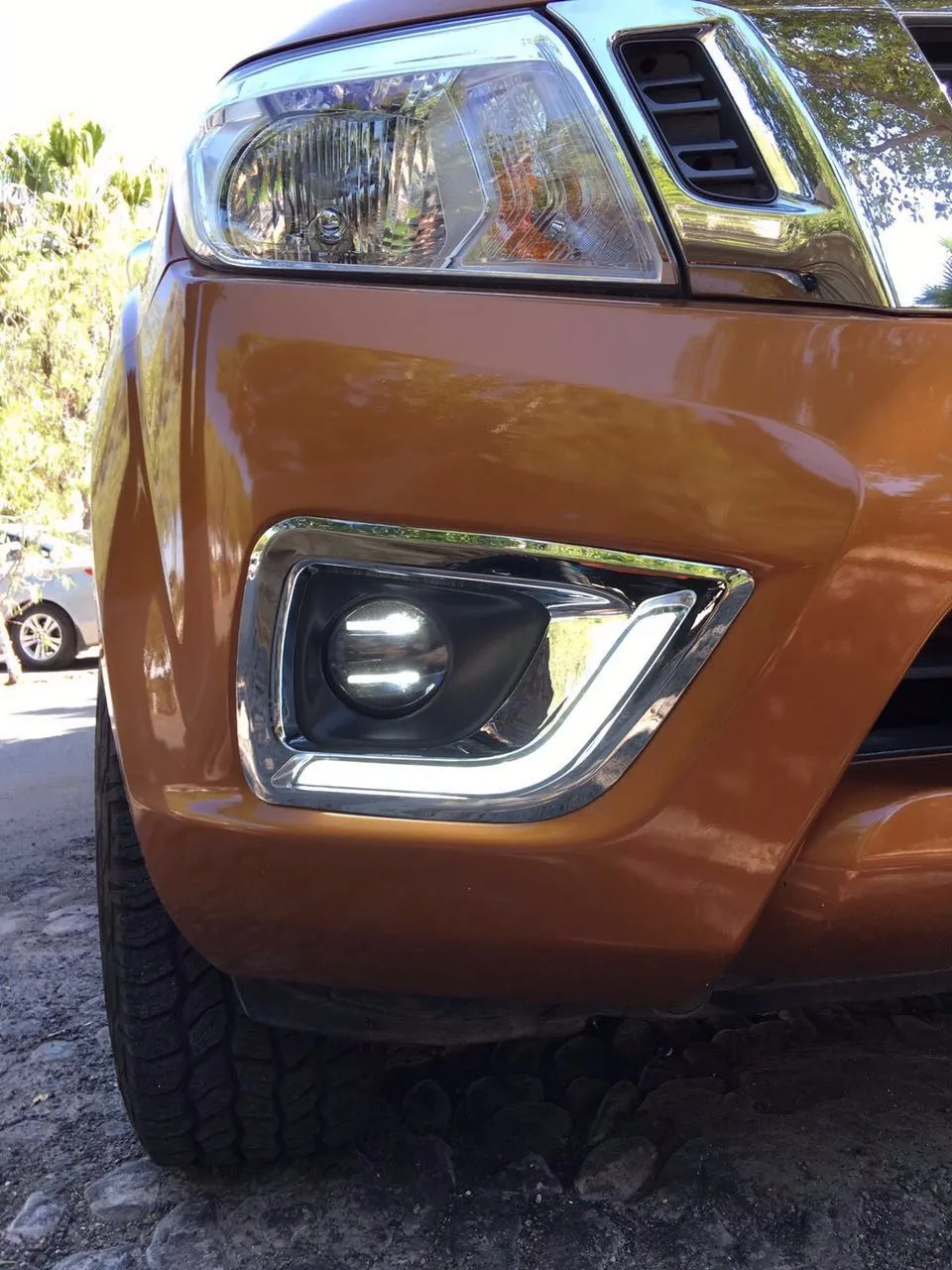 Производитель светодиодный фонарь дневного света для Nissan NP300/Navara drl- NP300 DRL Противотуманные фары аксессуары