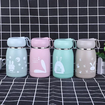 

Cute Rabbit Vacuum Flask Stainless Steel Vacuum Flask Coffee Mug Milk Cup Portable Outdoor Thermal Water Bottle 320ML