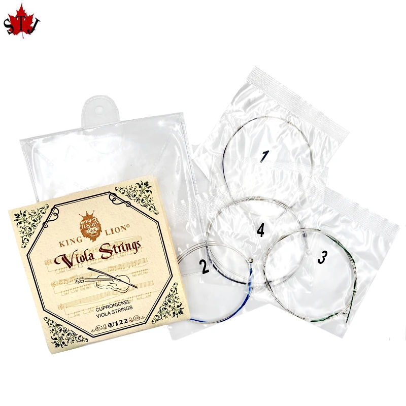 2 set genuine article KING LION viola strings V122,Steel wire alloy A D G C viola strings.viola Parts Accessories fittings