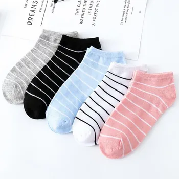 

New Arrival Cotton Socks Ankle Socks Short Socks Women Stripe Fashion Skateboard Comfortable Socks Cartoon Character Socks 3*3