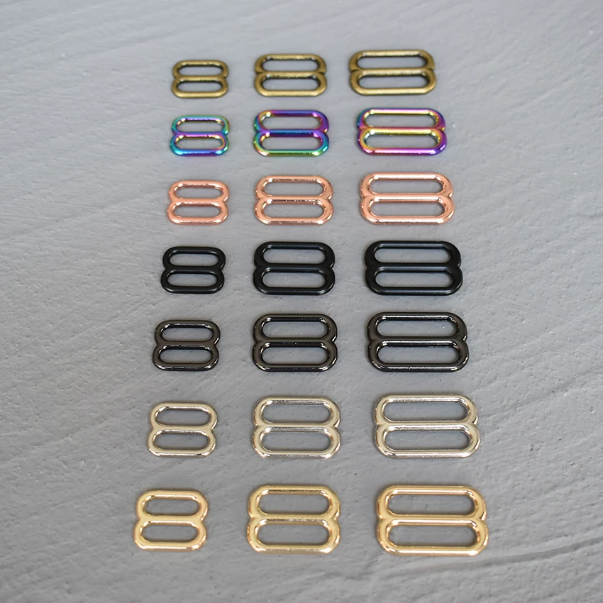 DIY 숄더 가죽 가방 스트랩 벨트, 15mm/20mm/25mm, 웹 직사각형 조정 핀 버클 슬라이더 루프, 금속 액세서리, 1 개입