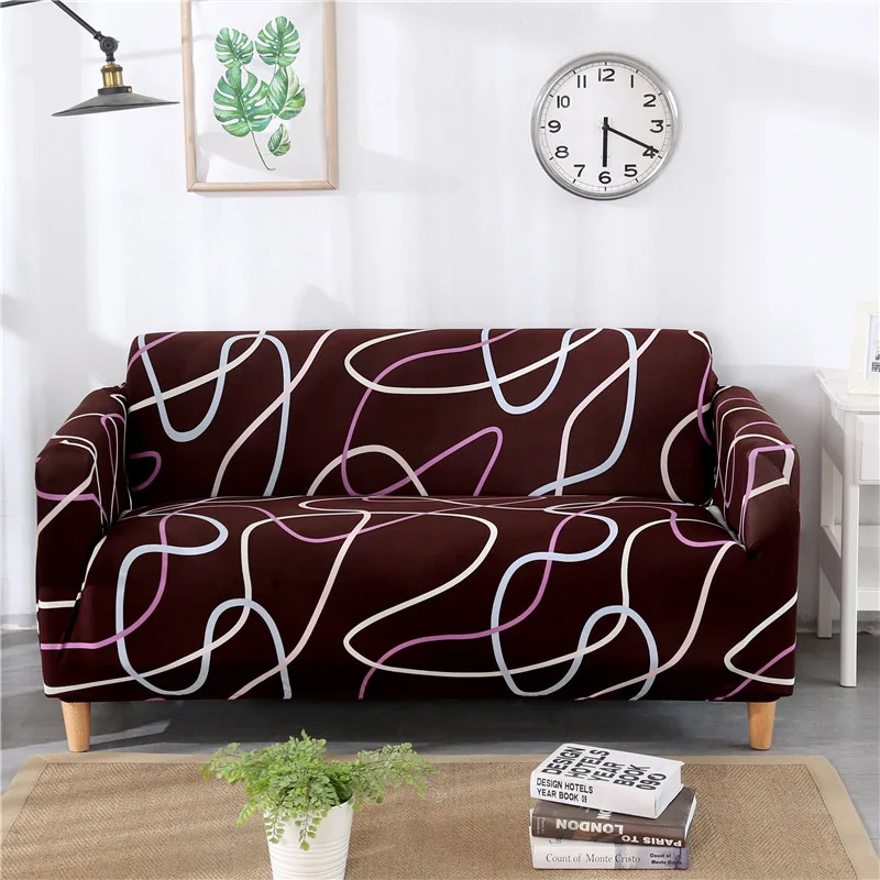 Геометрический эластичный чехол на диван для диван в гостиной чехол для дивана хлопчатобумажная мебель протектор