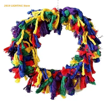

Bird Toys Parrot Shredding Toys Birds Cotton Preening Grooming Ropes Colorful