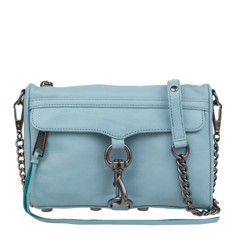 Оригинальные и брендовые новые роскошные женские сумки через плечо Rebecca Minkoff Mini M.A.C HSP7GFCX01/HF17EMTX01/HF16INUX01 - Цвет: Blue 117000156