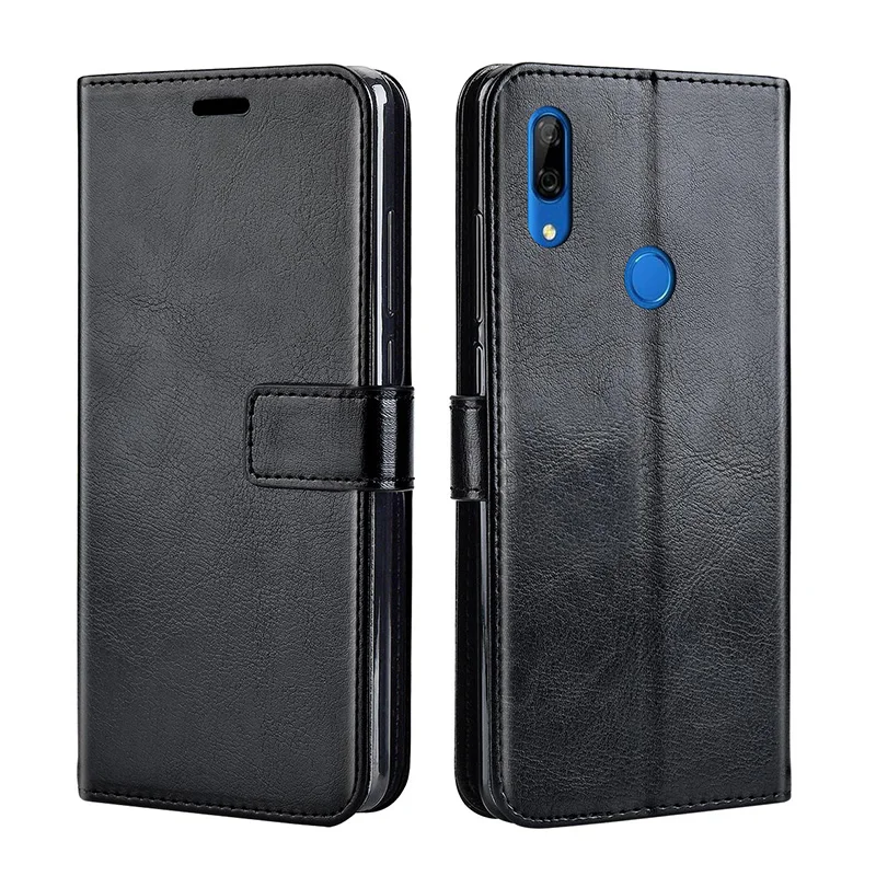Кожаный чехол для huawei P Smart Z 2019 на заднюю панель флип-чехол PSmart PSmartZ SmartZ | Мобильные