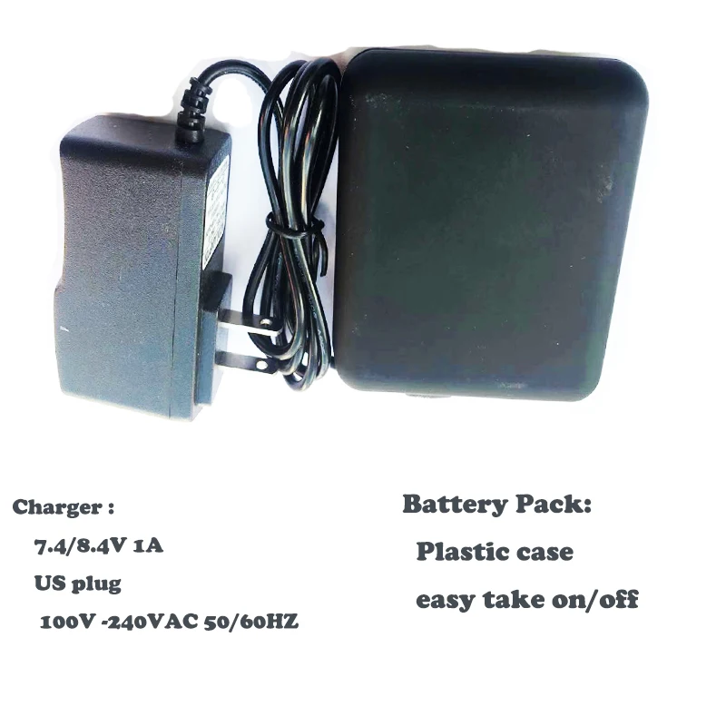 Battery Packs and charger for ororo heated jacket  7.4 /8.4V 5200MAH