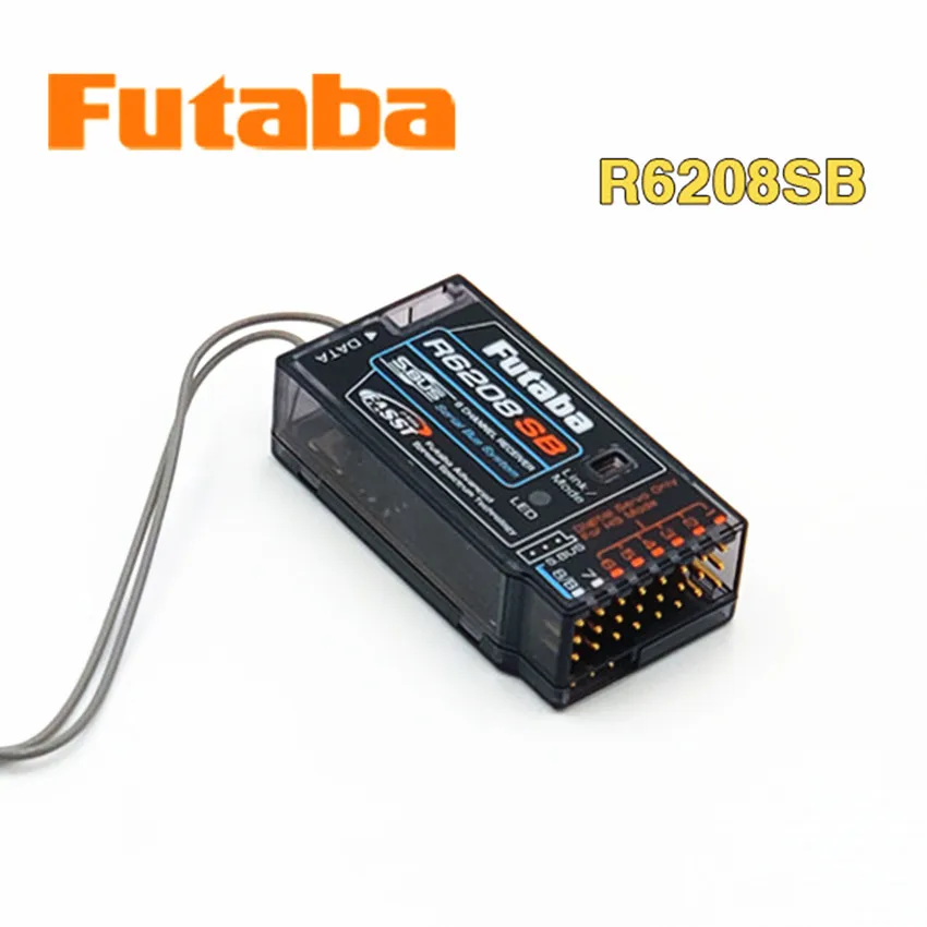 Futaba R6208SB 8-канальный 2,4 ГГц FASST высокое Напряжение Rx 8FG супер приемник для дистанционного управления игрушечная Беговая железная дорога антенна модель