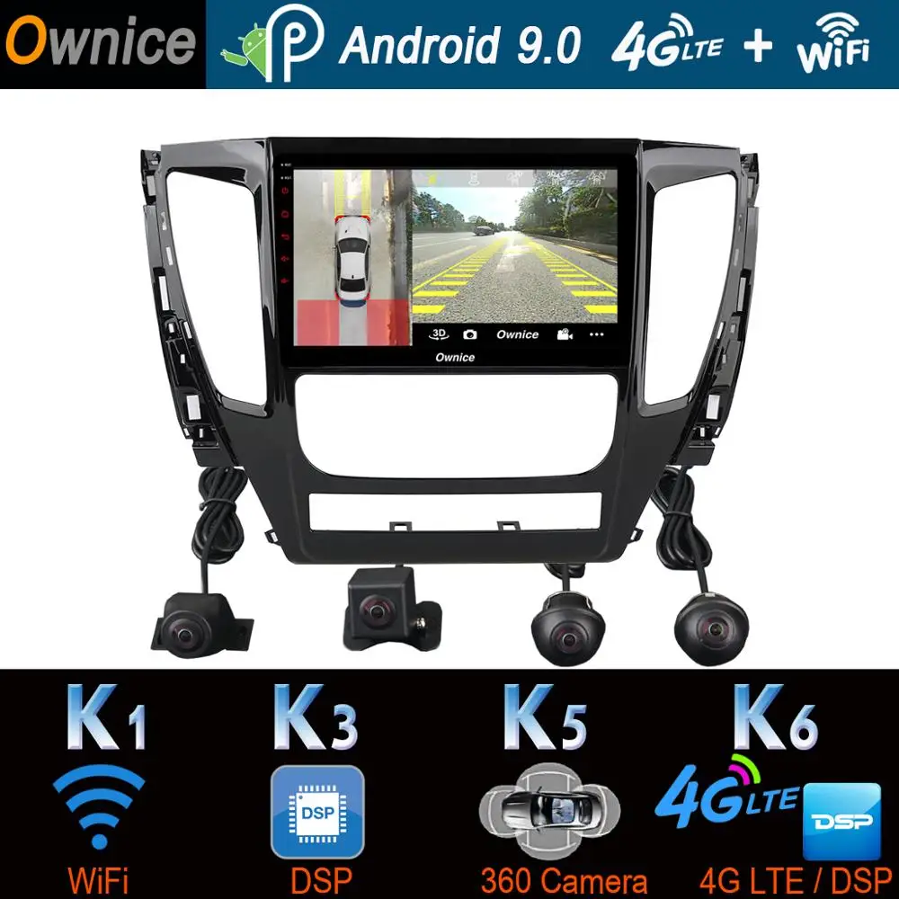 9 "360 ° панорамный Android автомобильный DVD видеоплеер GPS навигация Радио для Mitsubishi
