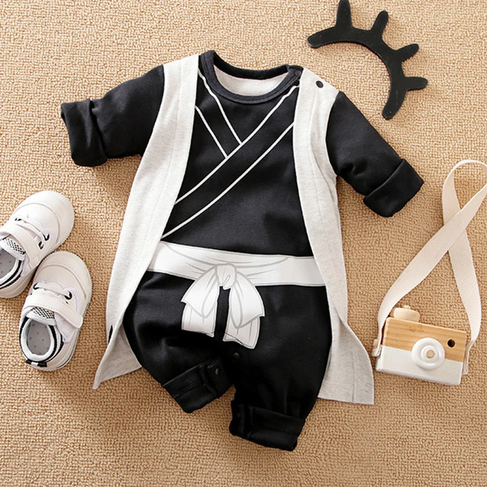 Anime Baby Rompers Newborn Male Baby Clothes Cartoon Cosplay Costume For Baby Boy Jumpsuit Cotton Baby girl clothes For babies Baby Bodysuits comfotable Baby Rompers