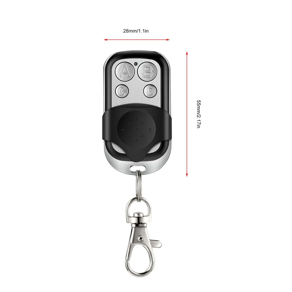 Universal 4 Buttons ABCD Wireless RF Remote Control433 MHz Electric Gate Garage Door Remote Control Key Fob Controller images - 6