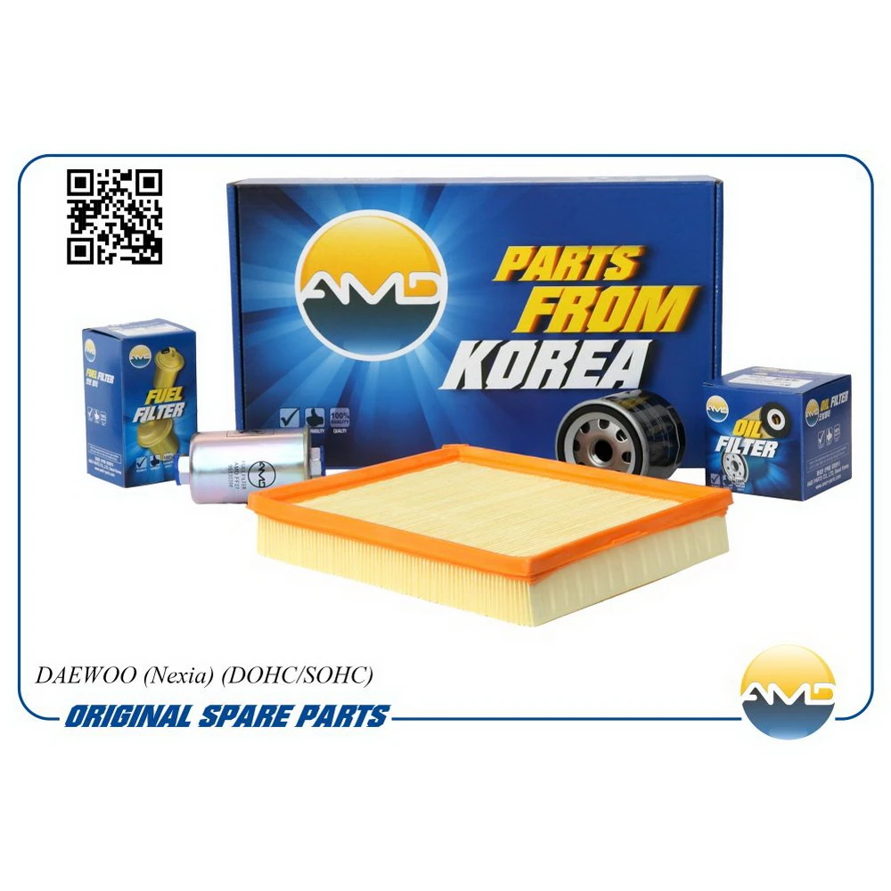 Filter Kit (масл.94797406 возд.92060868 топл.96130396) Daewoo (Nexia) (DOHC/SOHC) AMD AMD. setf132 filter oil air cabin |