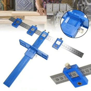 

Punch Locator Drill Guide Detachable Hole Punch Jig Tool Center Drill Bit Guide Set Sleeve Cabinet Hardware Locator Wood