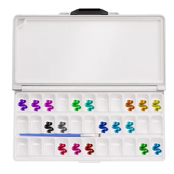 

1PC Paint Palette 33 Wells Airtight Paint Tray Painting Accessory Paint Box for Students Professionals Beginners Hobbyist Artist