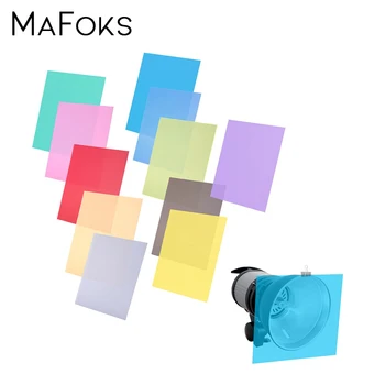 

Universal 12"/30CM 11 Colors Set Pack of Gel Sheet Transparent Color Correction Light Gel Filter for Photo Studio Accessories