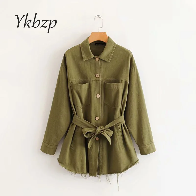 Baratos 2019 mujeres elegante sólido lazo suelto fajas de una sola capa de pecho prendas de vestir Mujer moda camisetas