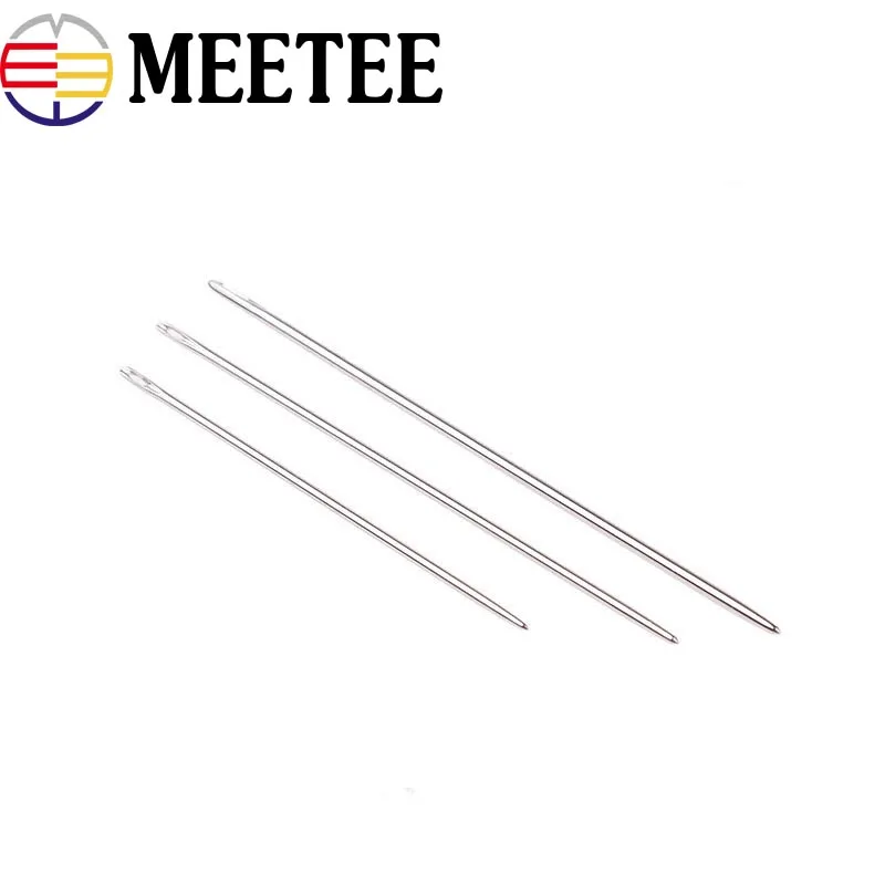 25Pcs 49/61/68mm Round-pointed Harness Needles Leather Hand Blunt Stitching Needle DIY Leathercraft Sewing Accessories | Дом и сад