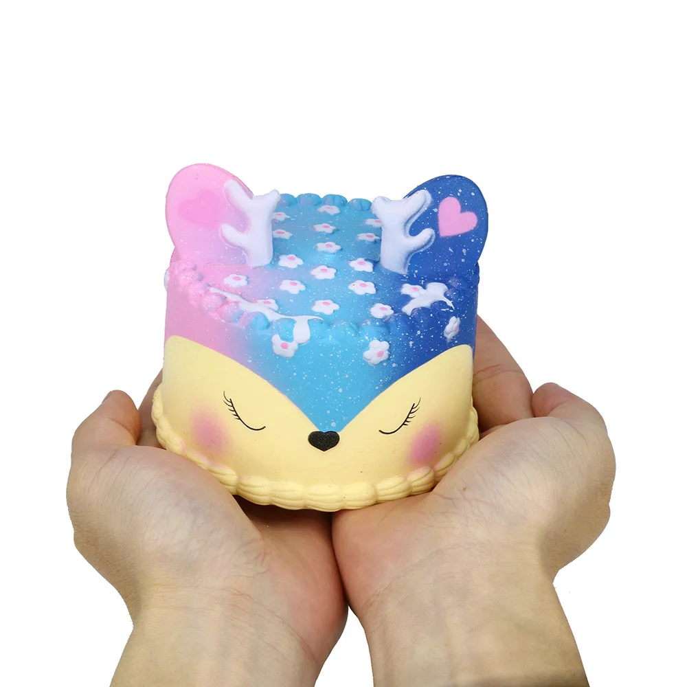 Galaxy Jumbo Deer Squeeze Toys торт медленно поднимающийся ароматизированный коллекция снятия стресса игрушки regalo amigo невидимые