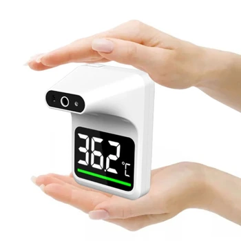 

Wall Mounted Infrared Forehead Thermometer Automatic Non-Contact Fever Alarm K3 40JE
