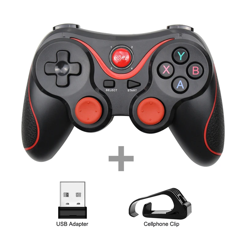 Support Bluetooth T3/X3 Wireless Joystick Gamepad PC Game Controller Gaming Remote Control For Win 7/8/10 For Smart Phone/TV Box 