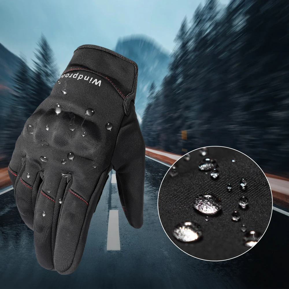 ISSYZONE Guantes Moto 2KP Homologados para Invierno, Guantes Impermeables  de Moto con Pantalla Táctil, Guantes Protectores de Motociclismo de Dedo  Completo para Invierno Deportes al Aire Libre : : Coche y moto