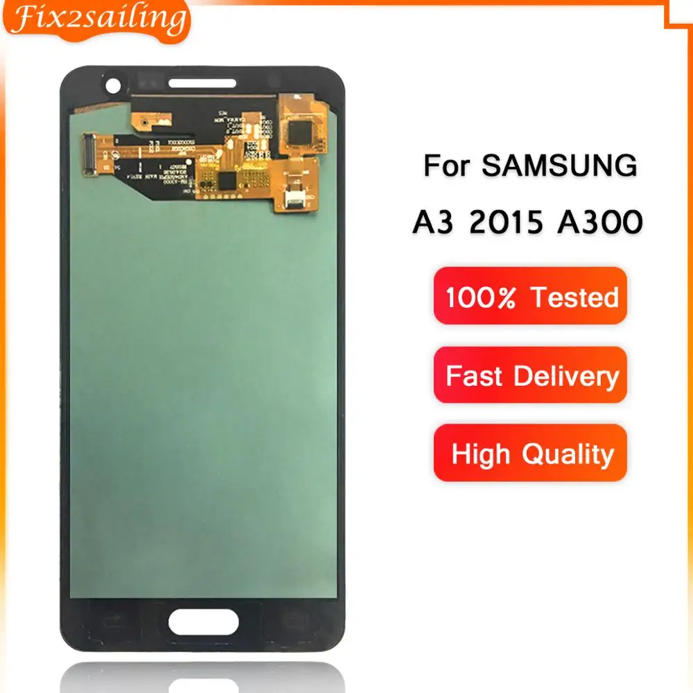 ЖК-дисплей Super AMOLED для SAMSUNG Galaxy A3 2015 100% протестированный сенсорный экран с
